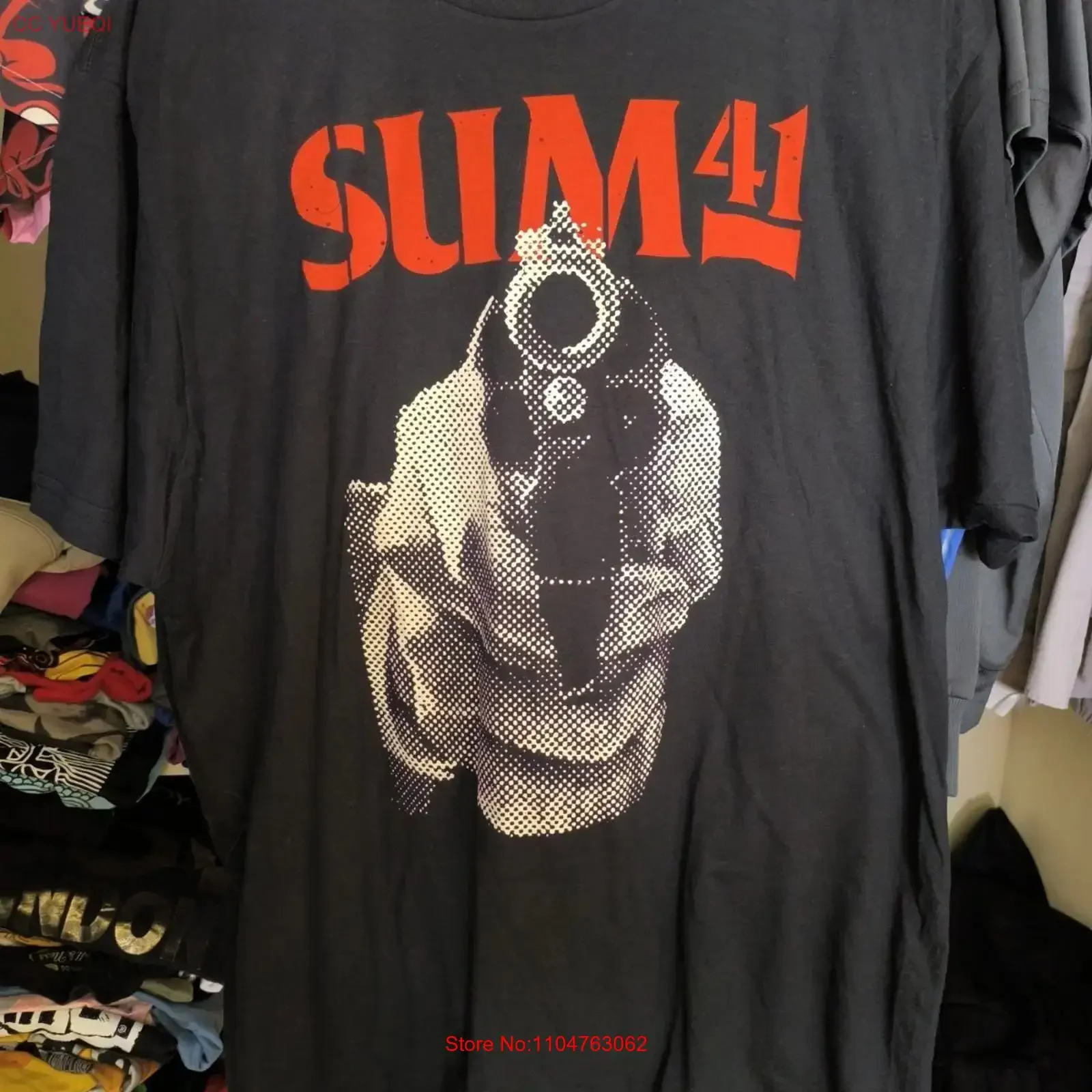 Rare SUM 41 punk rock revolver T shirt S to 5XL NE281 vintage Washed Stylish graphic Top For Everyday Wear homme Versatile