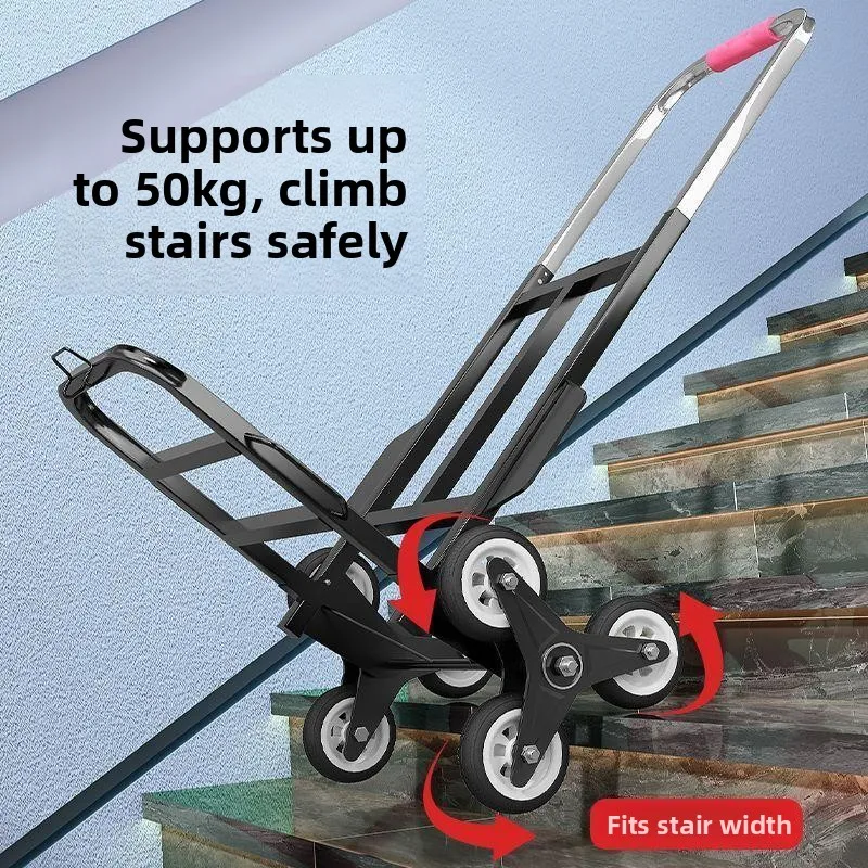 stair-climbing-hand-pulled-moving-cart-foldable-aluminum-alloy-iron-material-portable-op-cart-for-home-storage-organiza