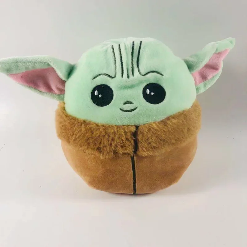 Disney Baby Yoda peluche bambola cuscino può essere capovolto Anime Action Figure Yoda Grogu peluche per ragazze regali di compleanno per bambini