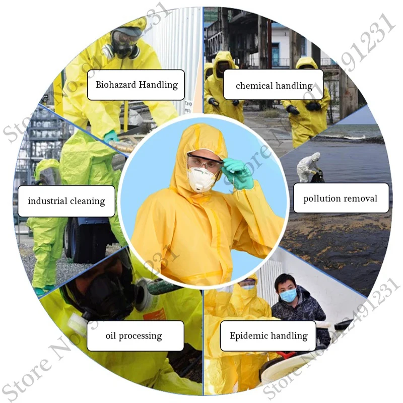 One-Piece Chemical Protective Clothing Hazardous Chemical Chemical Sulfuric Acid And Alkali Resistant Work Clothing