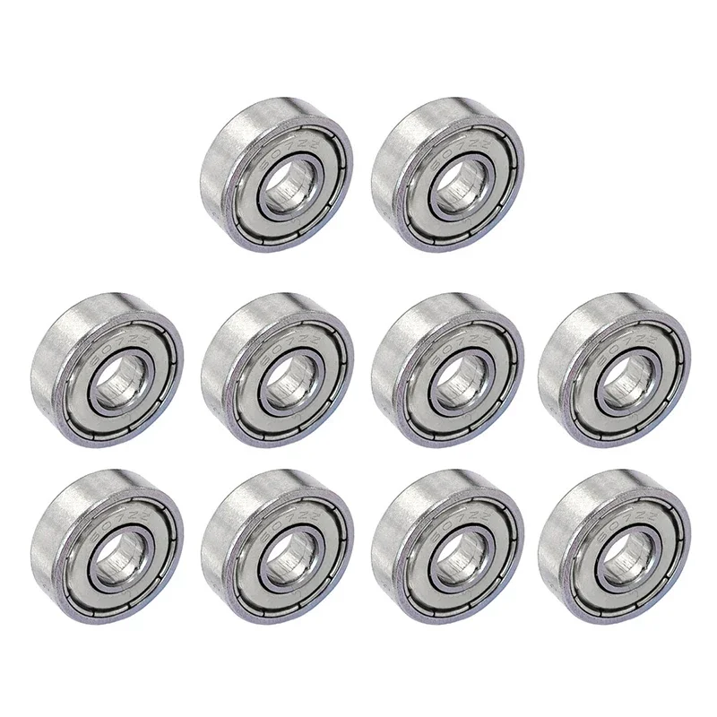 10-30PCS Bearing 607ZZ 7x19x6mm Carbon Steel Ball Bearings Deep Groove Miniature Bearings for Skateboard Scooter Motor