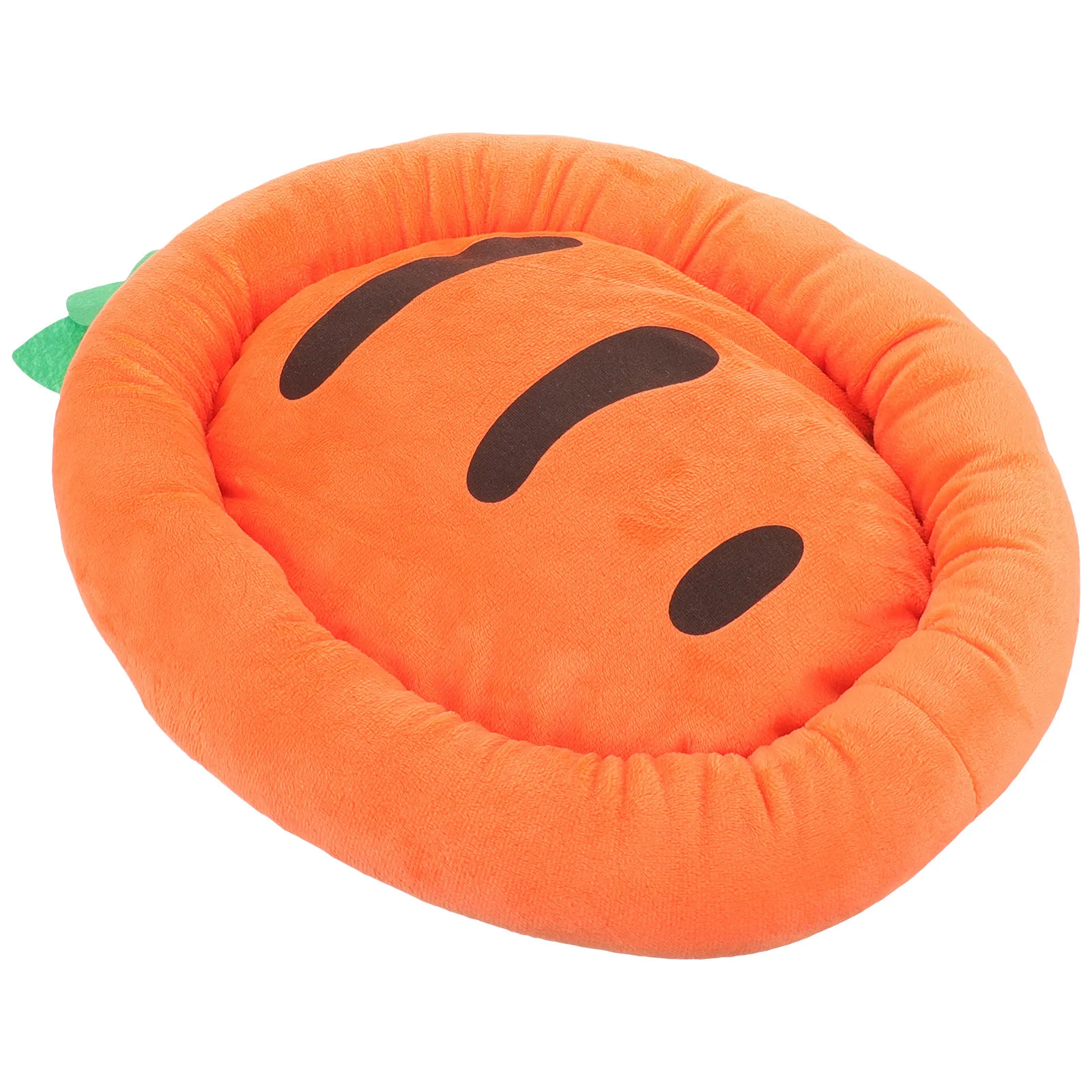 

Fruit Shaped Dog Bed Carrot Design Soft Washable Pet Sleeping Cushion For Small Dogs Cats Cartoon Floor Pad Antislip Puppy