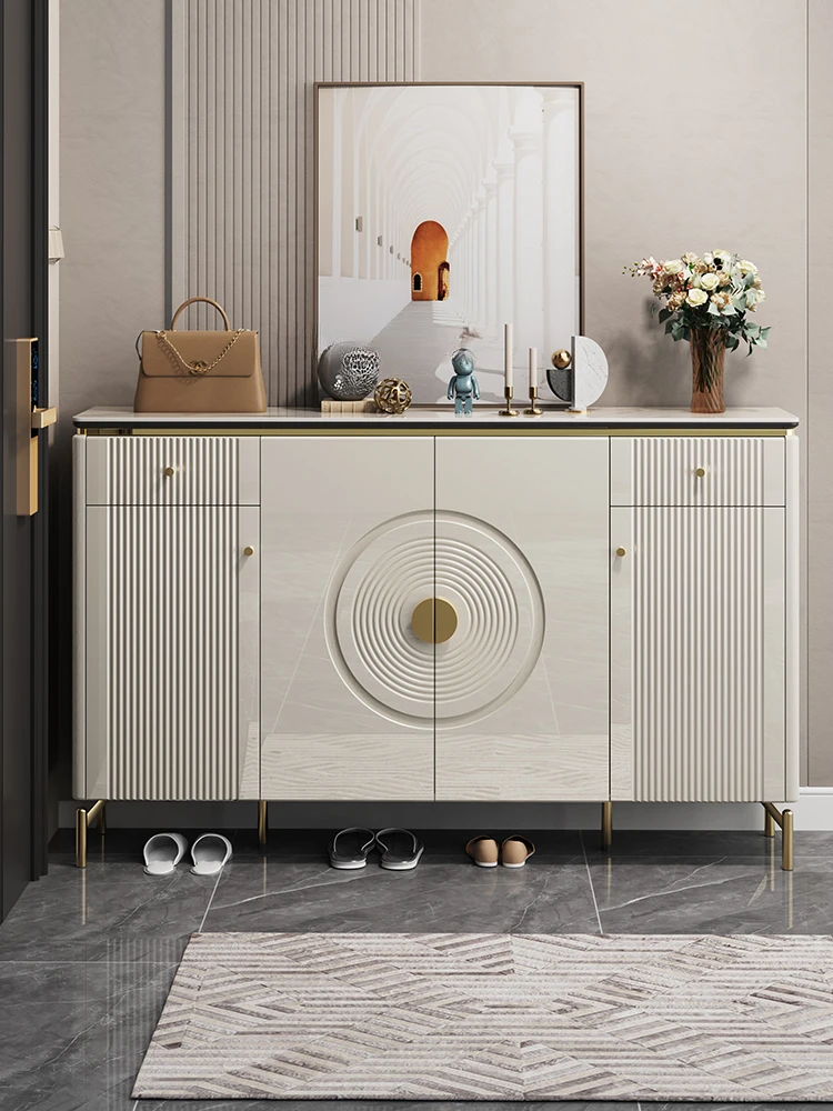Light Luxury Shoe Cabinet, Simple And Large Capacity Entrance Cabinet, 2022 New Popular High-end Entrance Door Storage Cabinet