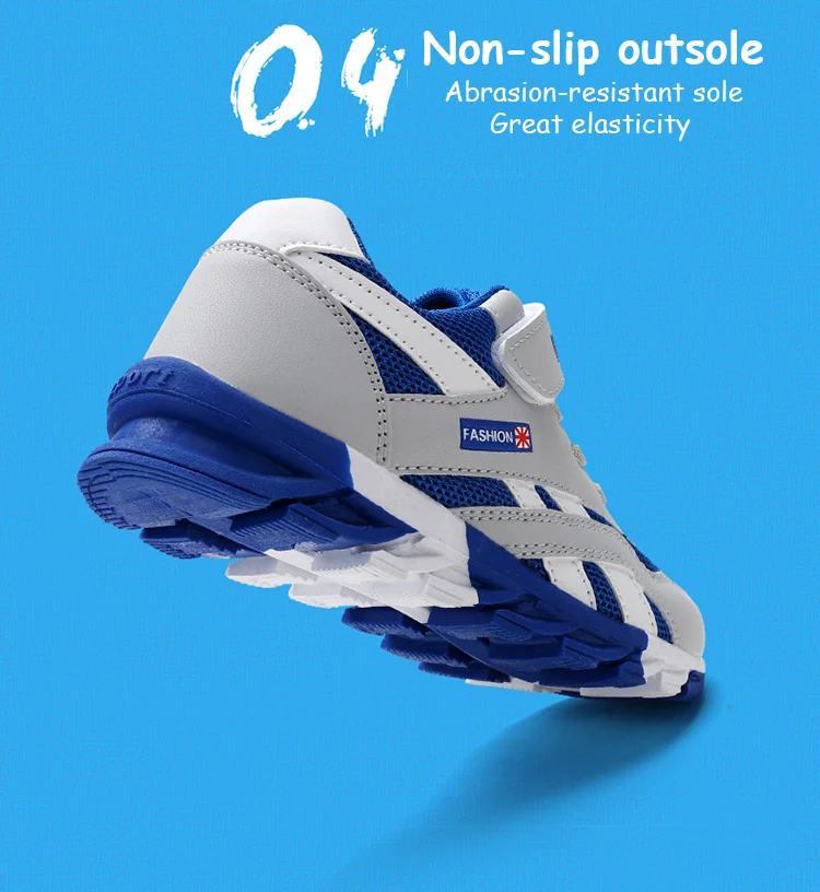 Atmungsaktive Sommer-Sportschuhe für Kinder im Alter von 5 bis 16 Jahren, rutschfester Lauf-Sneaker für Jungen für Kinder, bequeme Schul-Walking-Schuhe – Detail 6