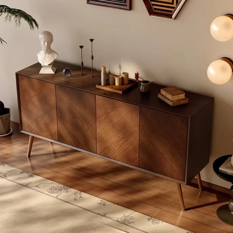 

American old pine cabinets, all solid wood dining side cabinets, retro living room storage cabinets against the wall