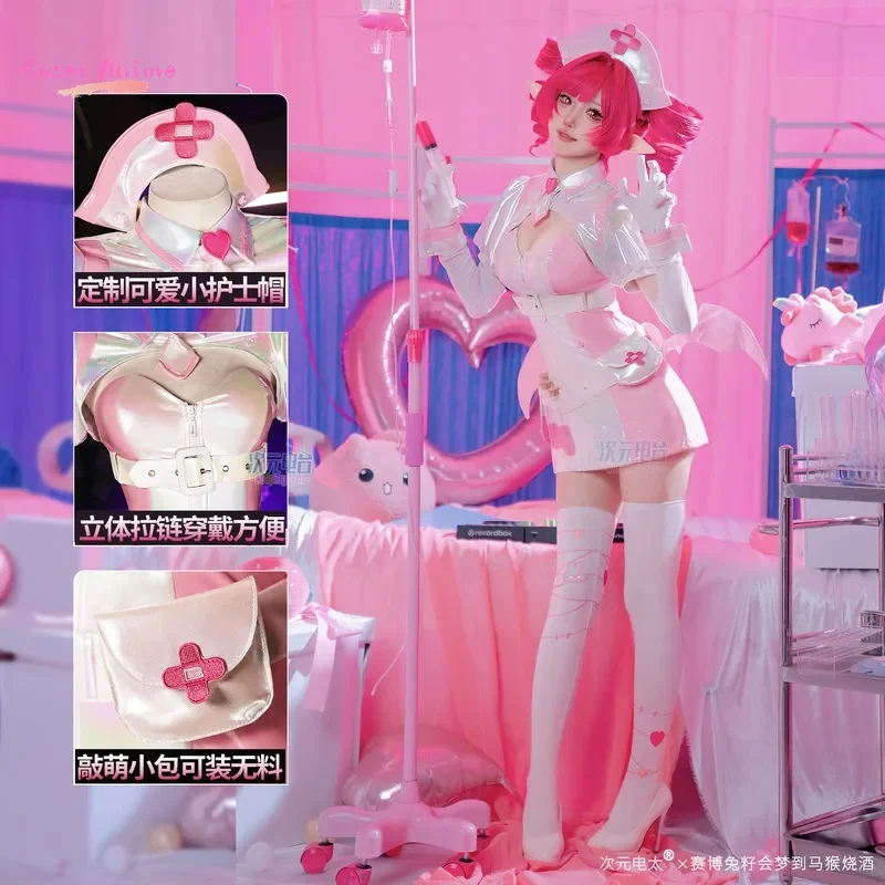 

Muse Dash Buro Cosplay Costume Anime Bloody descendants Leather dress hat socks gloves wings Halloween handguard Woman uniform