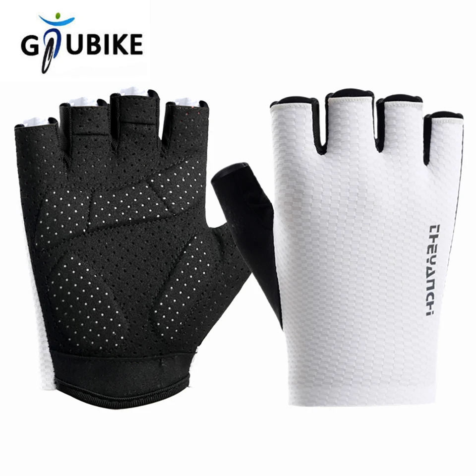 AliExpress GTUBIKE 1 Pair Cycling Gloves Half Finger Breathable MTB Road Bike Gloves Shock Absorption SBR Palm Pad Anti-slip Bicycle Gloves