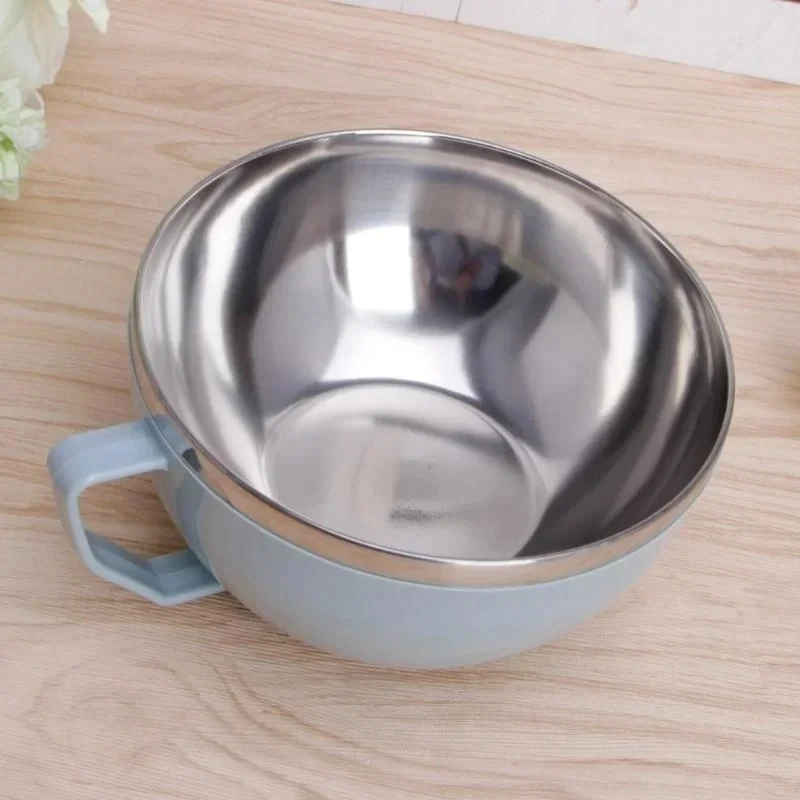 Cuenco de acero inoxidable con tapa de la Patrulla Canina para niños y niñas, cuencos con estampado de letras de dibujos animados A-Z, cuenco de comedor bonito a la moda para niños