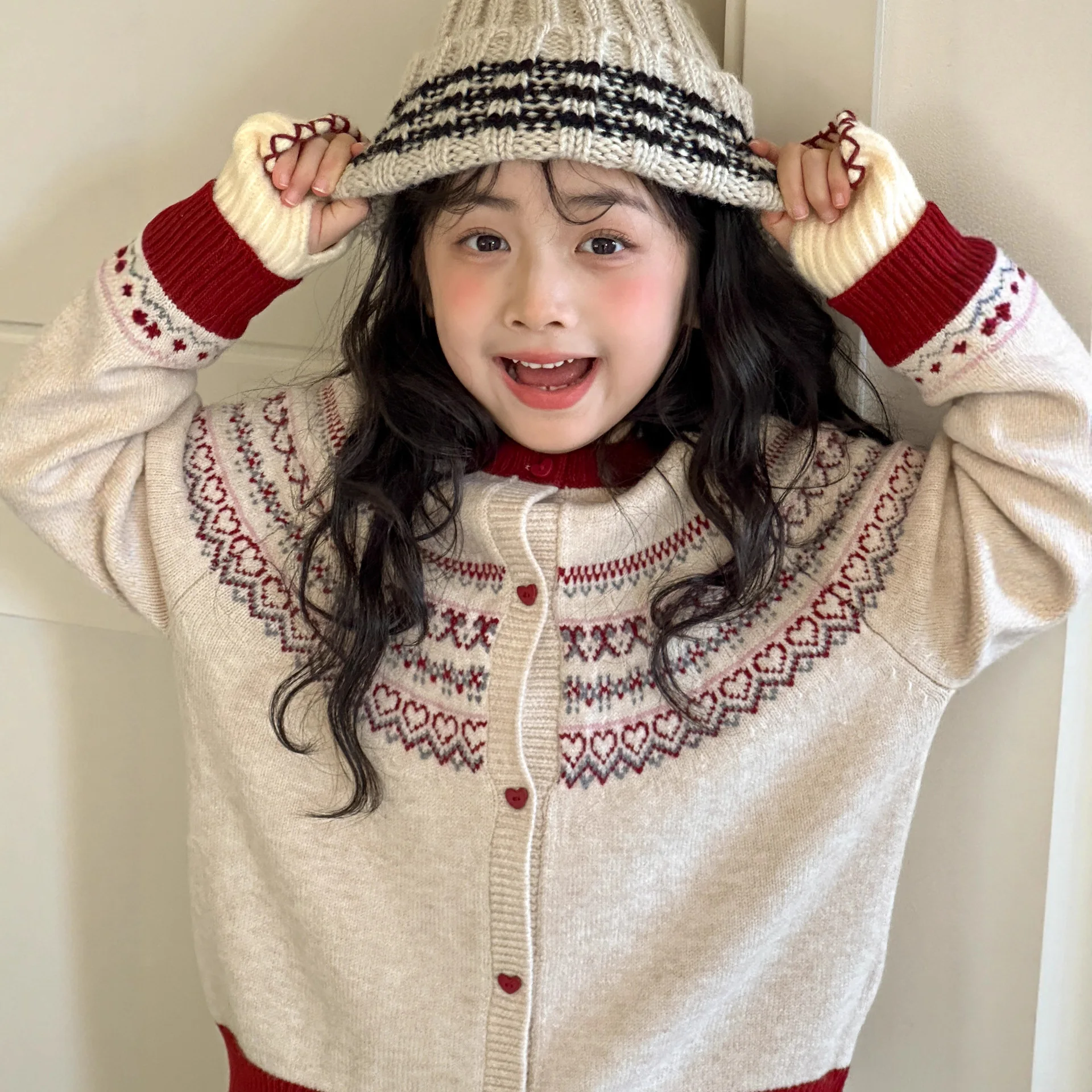 Girls Outerwear Autumn Winter Sweet and Cute Bow Design Caring and Western-style Casual and Fashion Soft Comfortable Daily Wear