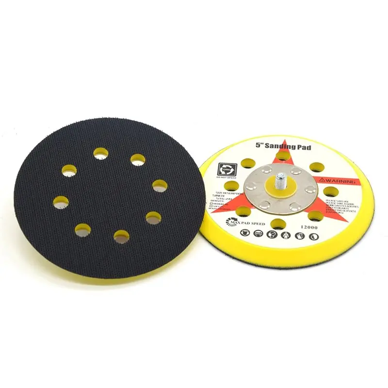 FYBL-5 Inch 8 Holes Sanding Pad Hook Loop Backing Pad 5/16