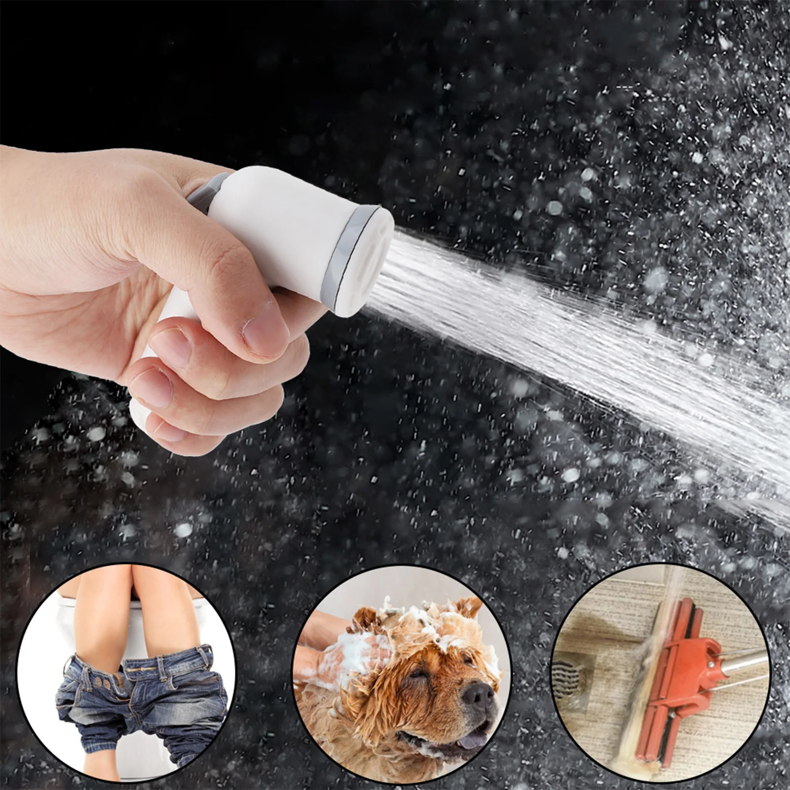 Handheld Bidet Spray Head White Bidet Faucet Spray For Sanitary Shattaf Shower Head Self Cleaning Accessories