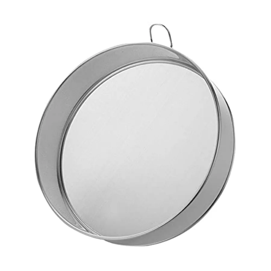 Stainless Steel Flour Sieve - Fine Mesh, 80 Mesh, Durable Professional Round Silver