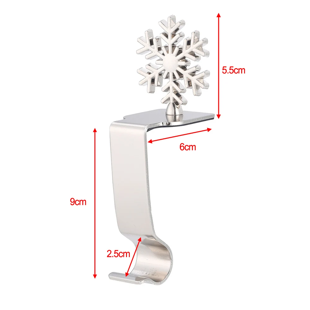 1pc Weihnachten Strumpf Halter Weihnachten Socke Haken Kamin Aufhänger Metall Clips Weihnachten Party Baum Hängen Haken