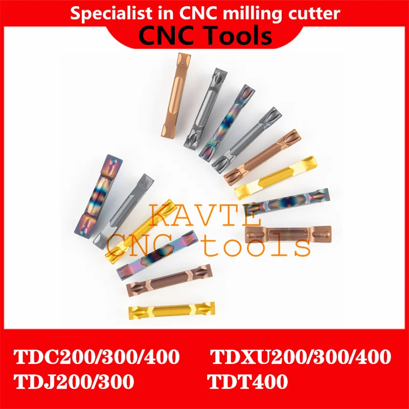 

KAVTE TDC2 TDC3 TDC4 TDJ2 TDJ3 TDXU2 TDXU3 High Quality Carbide Inserts TTER Grooving Blade Parting CNC Lathe Slot Cutter Tool