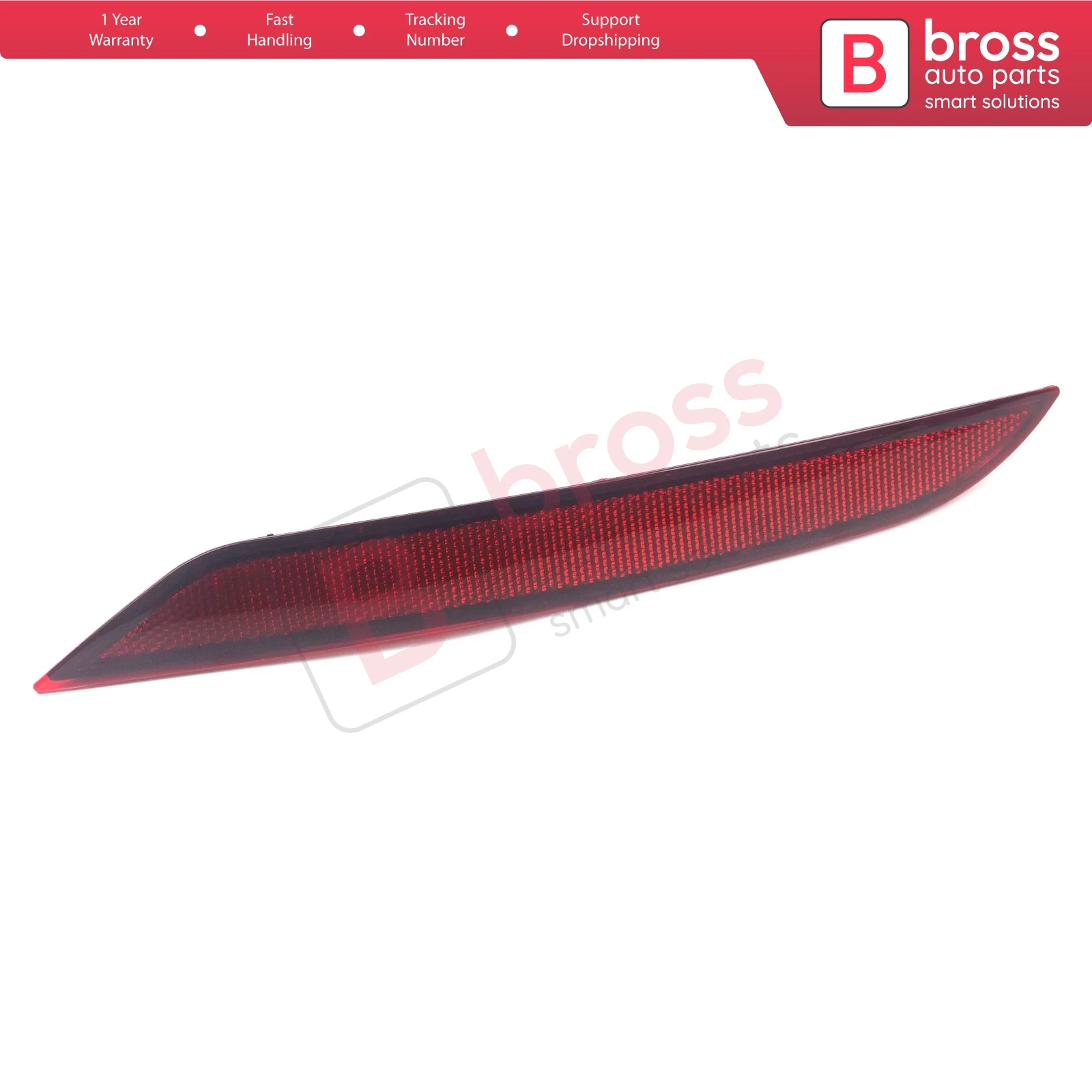 BSP1069 Rear Bumper Reflector Tail Stop Lamp Cover Red LEFT 5G0945105C For VW Golf 7.5 8 e-Golf Variant 4Motion R32 GTI Rabbit