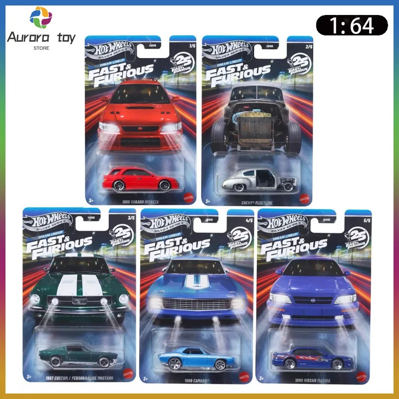 جديد حار عجلات 1:64 الفضة القياسية سلسلة سيارات نموذج HNR88 سبيكة سيارة نموذج نيسان سوبارو مخصص جمع لعبة هدايا عيد الميلاد #1