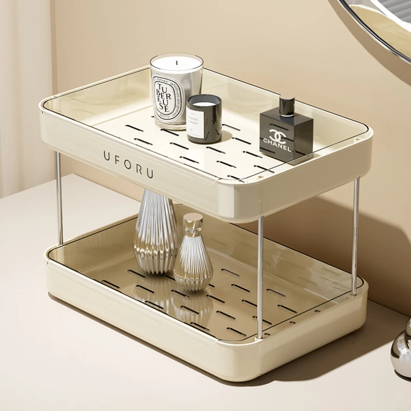 1/2-stufiges Küchenarbeitsplatten-Organizer-Regal, multifunktionales Gewürzregal für Speisekammer und Badezimmer