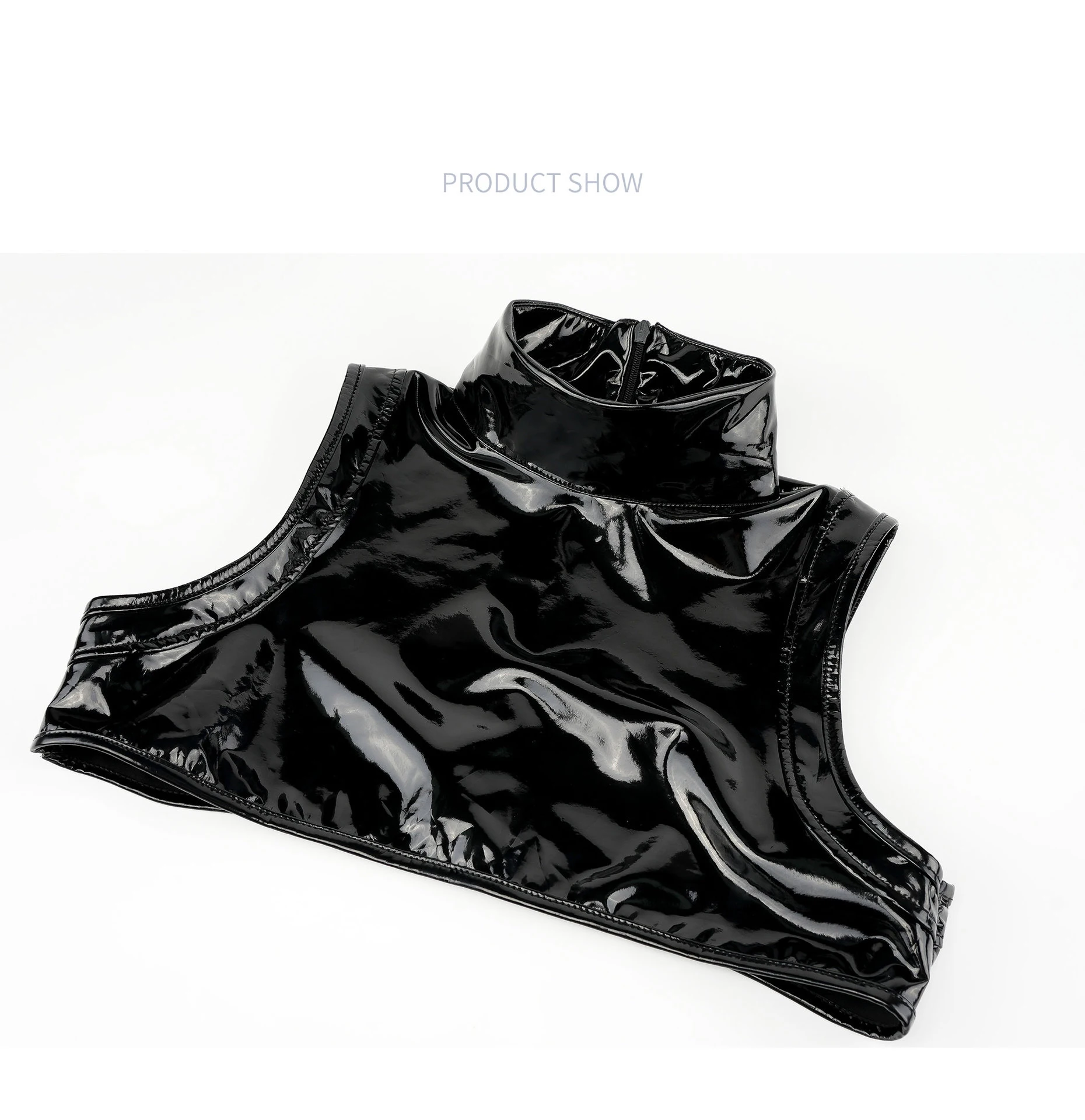 ชุดบิกินี2ชิ้นชุดว่ายน้ำบอดี้สูทหนังสิทธิบัตรสุดเซ็กซี่สำหรับผู้หญิงอนิเมะชุดคอสเพลย์ผู้หญิงสำหรับขี่มอเตอร์ไซค์สาวพังค์