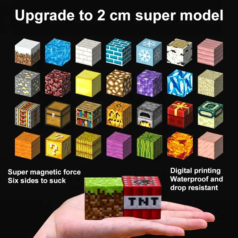 32-64 Buah Set Arsitektur Adegan Pembuatan Blok Magnetik untuk Anak Laki-laki Perempuan Usia 3 + Konstruksi DIY Model Hadiah Mainan Pendidikan