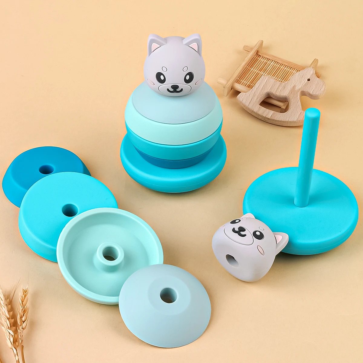 

Infant Montessori Toys 3D Silicone Puzzles Xylophone Baby Music Instrument Toys Preschool Early Learning Toys for Baby 0 12 Mont