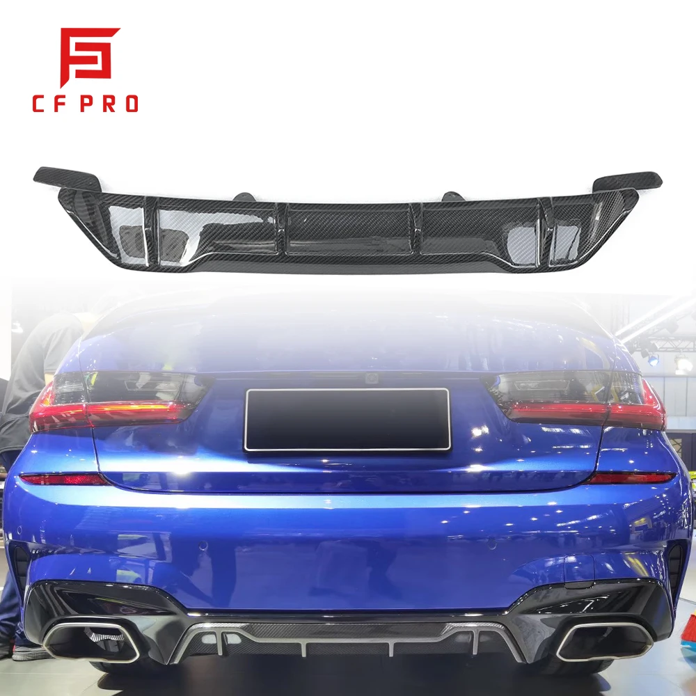 MP نمط الناشر الخلفي الجذع المفسد ألياف الكربون الحقيقية لسيارات BMW 3 Series G20 MP اكسسوارات السيارات