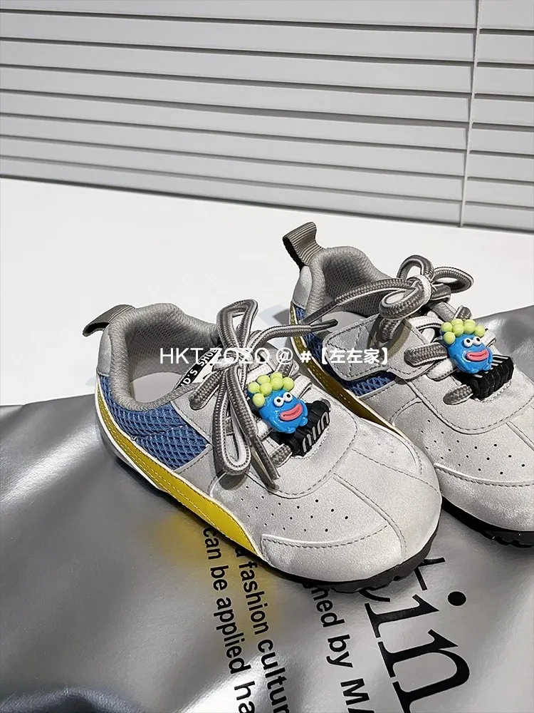 New Spring Children Shoes Leather Breathable Kids Casual Shoes Non-slip Fashion Toddler Girls Boys Sneakers German Trainer Shoes