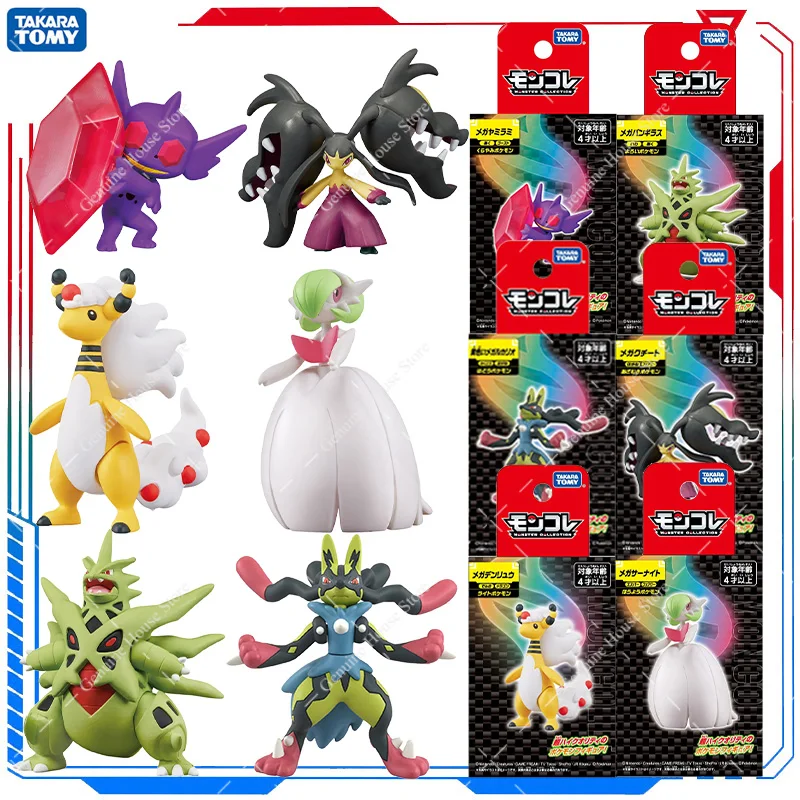 Figura de Pokémon Original preventa MEGA Sableye MEGA Mawile MEGA Ampharos MEGA Lucario MEGA Tyranitar serie juguete de modelos coleccionables