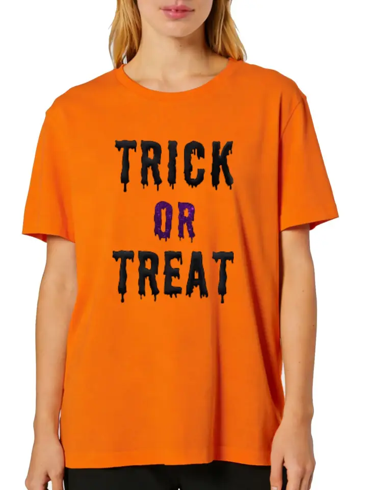 Halloween Printed Short Sleeve T-Shirt for Festivals