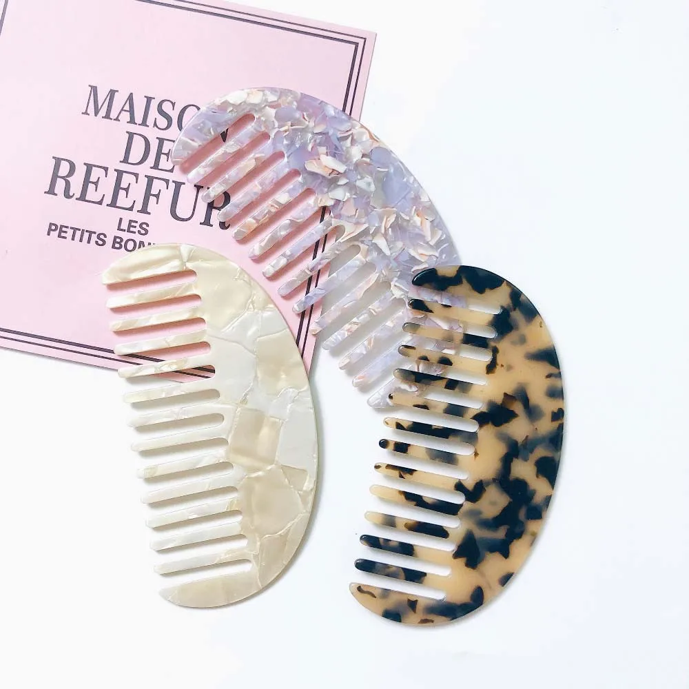 Korean Design Anti-static Salon tool Tortoise Shell Hairdressing Comb Acetate Hair Combs Hair Cutting Brush Hair Styling Tool