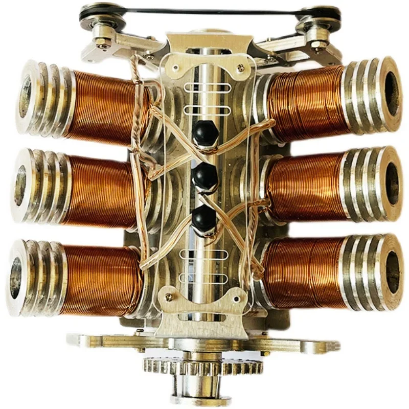 Modelo de motor V12, Motor de potencia, Motor de pistón CC sin escobillas, Motor RC de simulación de doble pistón V6 multicilindro