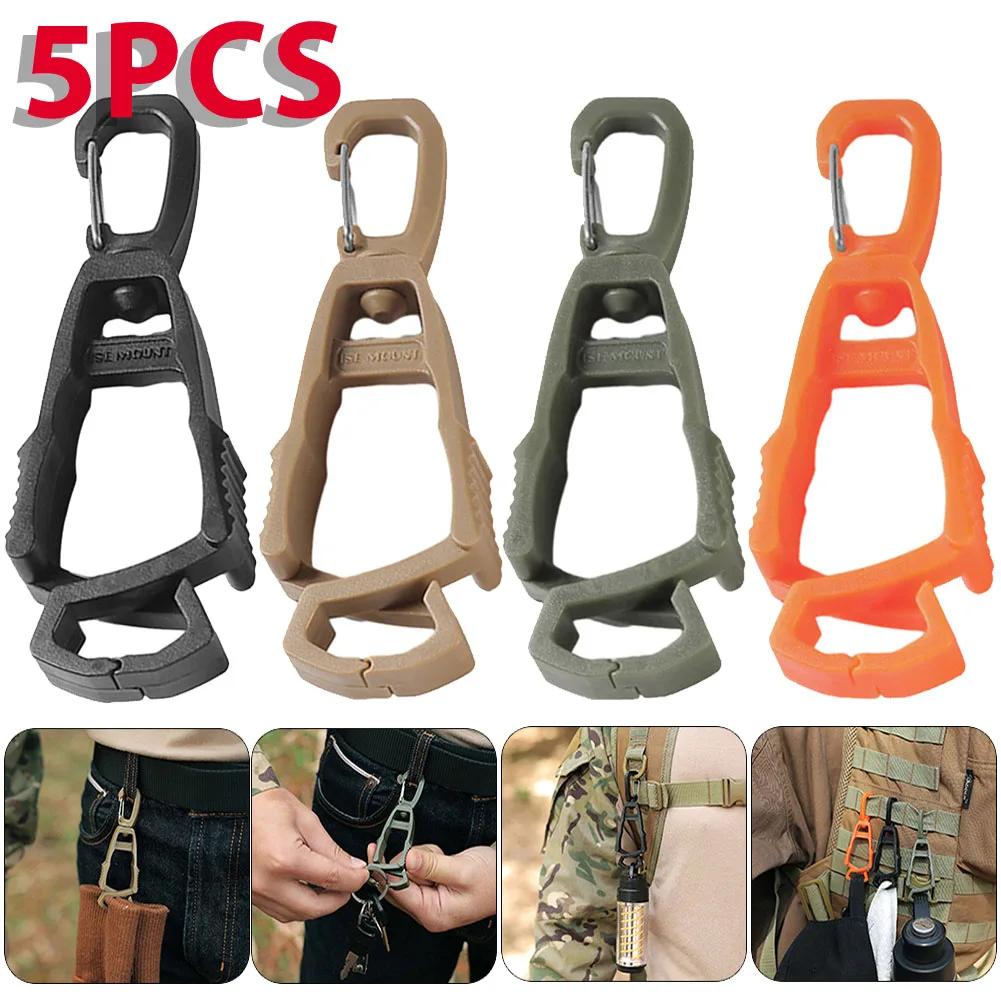 1/5PCS Portable Gloves Hook Multi-purpose Work Gloves Holder Clip Anti-drop Safety Glove Keeper for Worker Construction