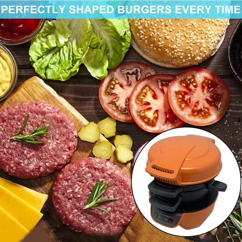 Hamburger Press Patty Maker Hamburger Press multifunzione Burger Maker per Hamburger ripieni di uova Hamburger di manzo spina europea