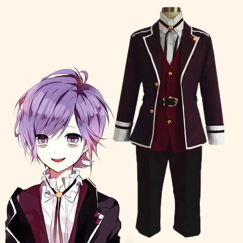 Anime Diabolik Lovers Kanato Sakamaki 코스프레 의상 모든 사이즈 맞춤 사이즈 쿨 남성 유니폼