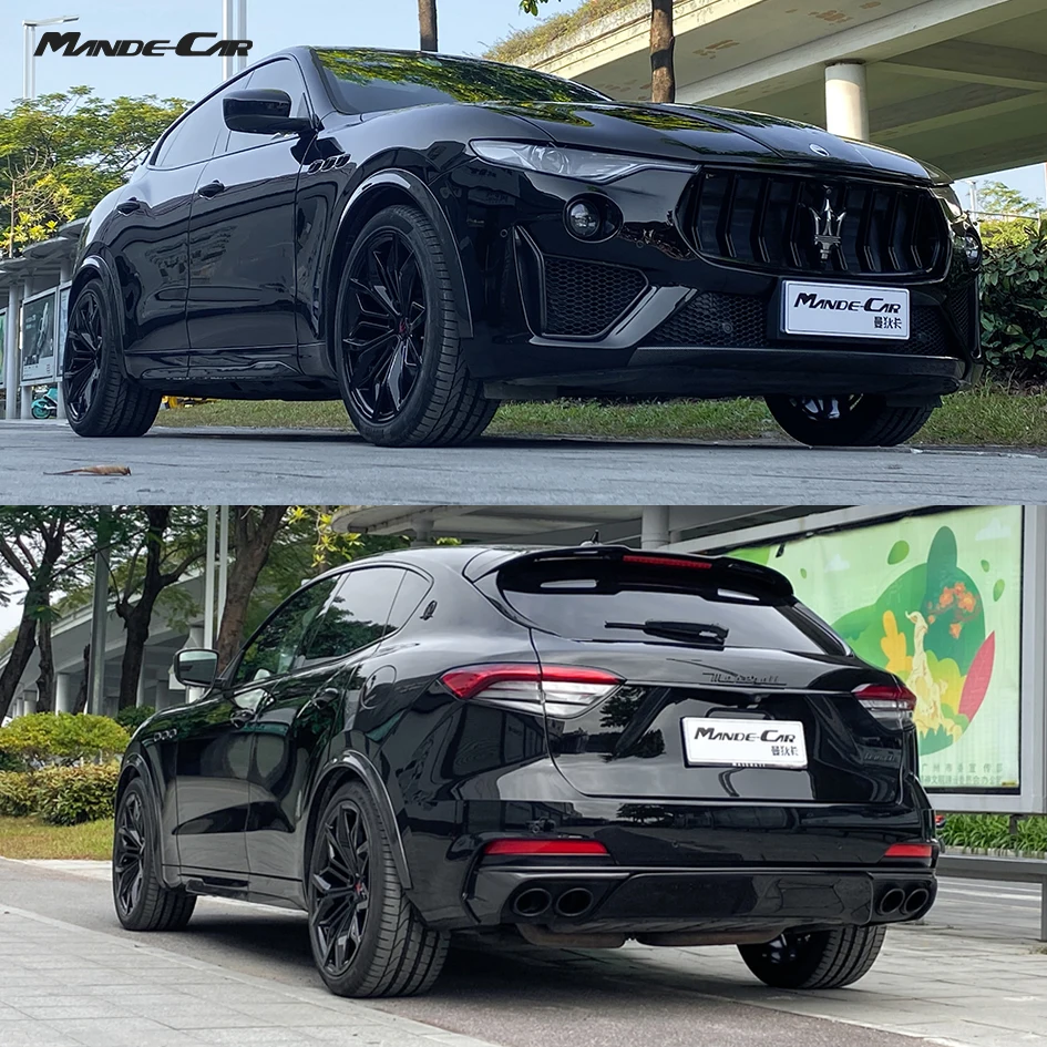 

Body Kit Front Rear Bumper Assembly Grille Side Skirt for Maserati Levante Trofeo Hood bonnet Carbon Fiber Car Accessories