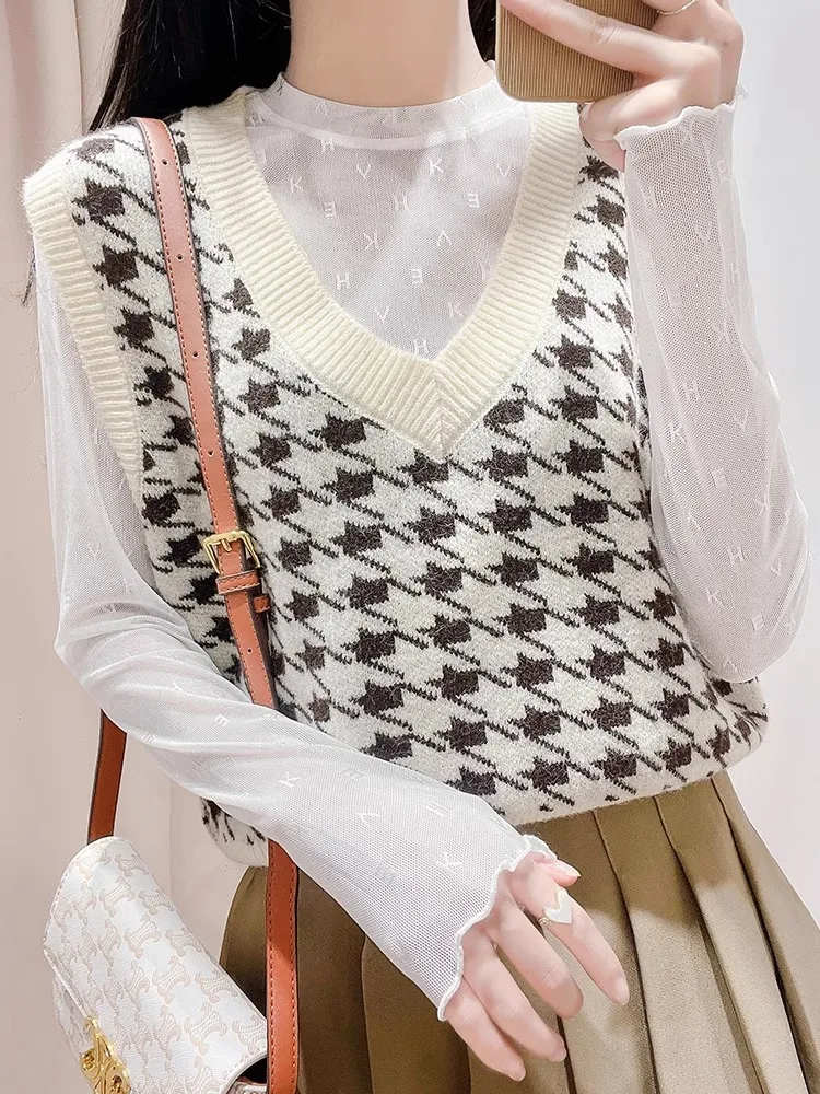 Biała koronkowa bazowa koszulka damska na lato, ochrona przed słońcem, siateczkowa bielizna, top.