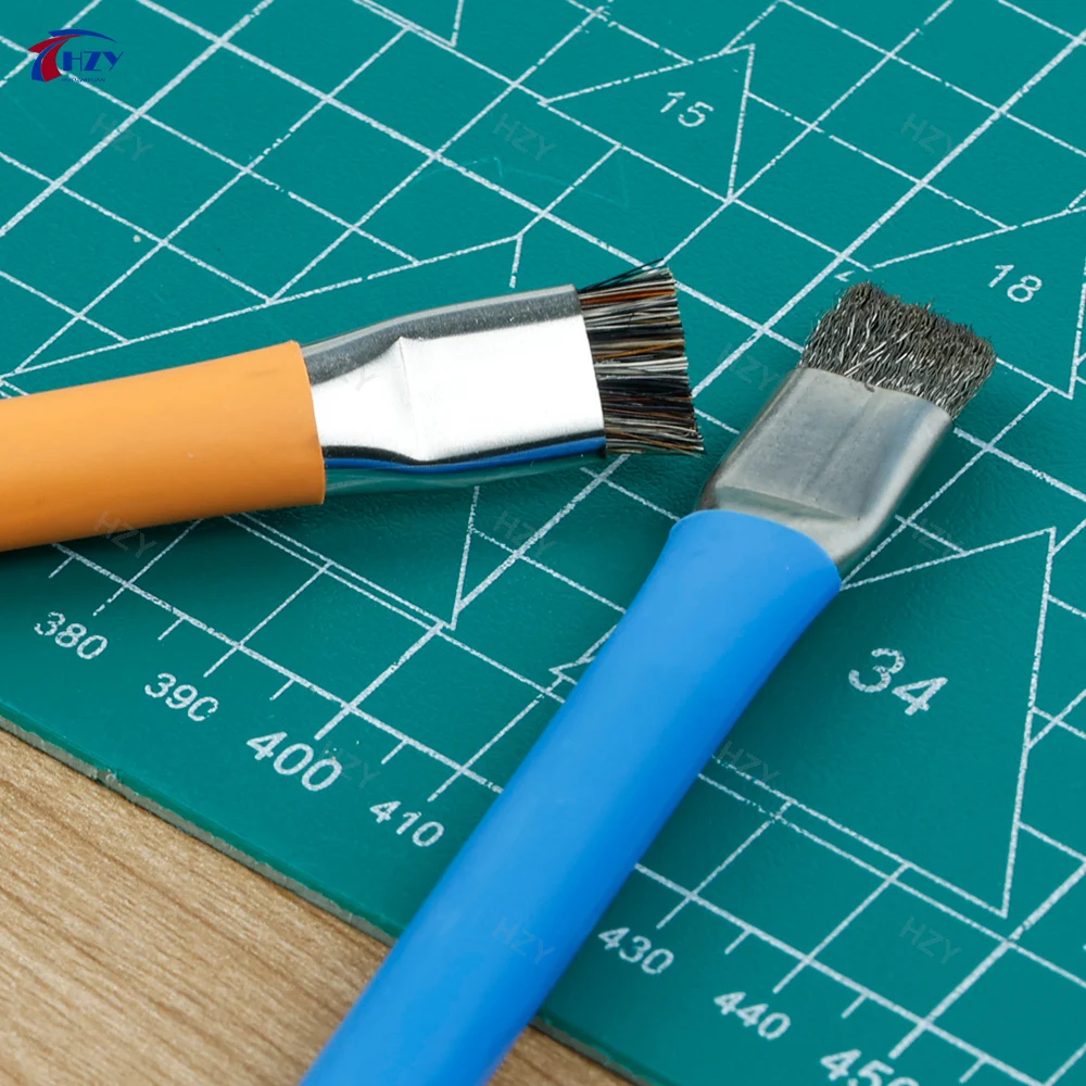 

Anti-Static ESD Safe Brush Double Head Insulation Hard Brush Clean Dust Tool for IC Chip PCB Welding Mobile Mainboard Cleaning