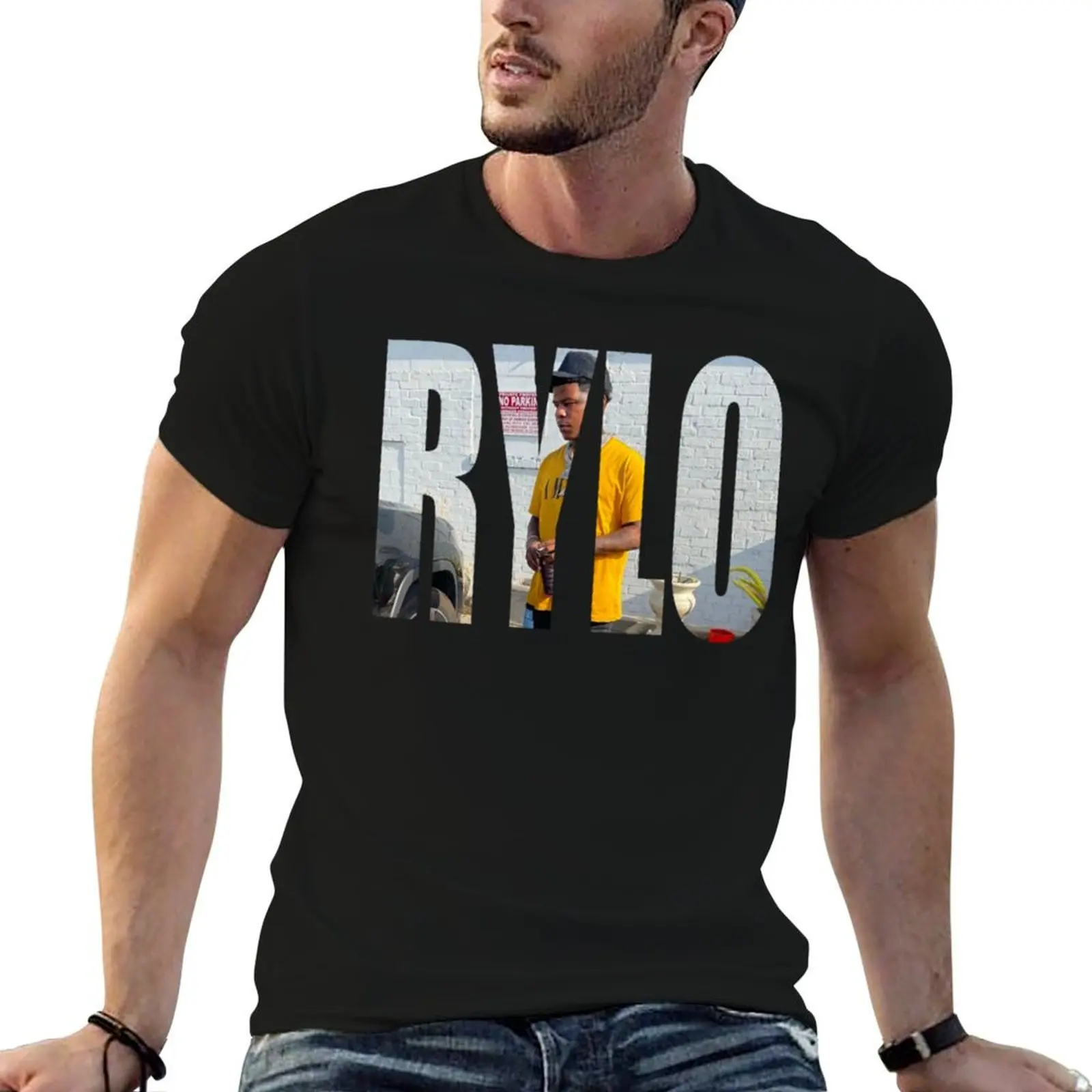 Rylo Rodriguez Rapper T-Shirt cotton graphic tees croswit shirt man men workout shirt