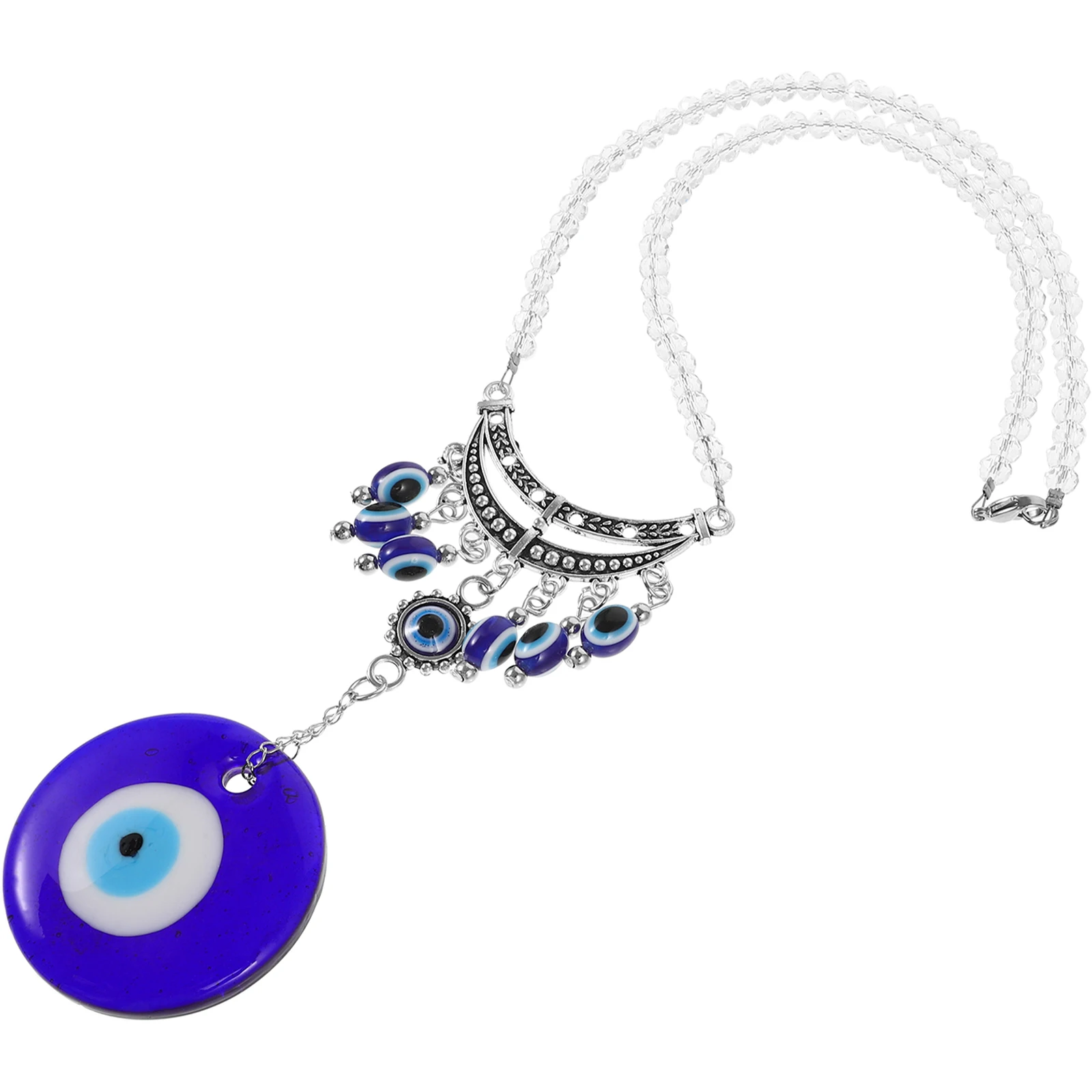 

Vintage Inspired Evil Eye Car Hanging Ornament Durable High Hardness Sound Soothing Rearview Mirror Accessories Wall Door