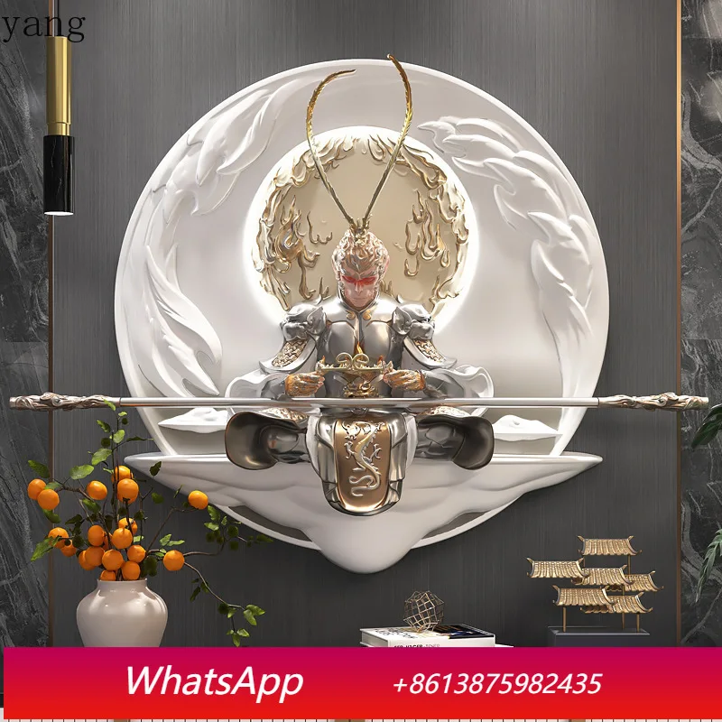 LMM fight to def************** 3D three-dimensional relief wall hanging modern simple living room wall decoration Wukong