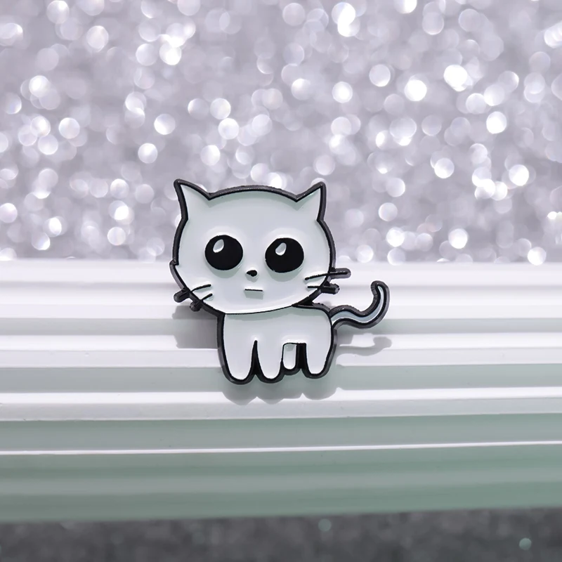 TBH Cat Dog Enamel Pins Autism Tbh Creature Brooches Lapel Badge Caring Mental Health Accessories Pin for Introverted Friends