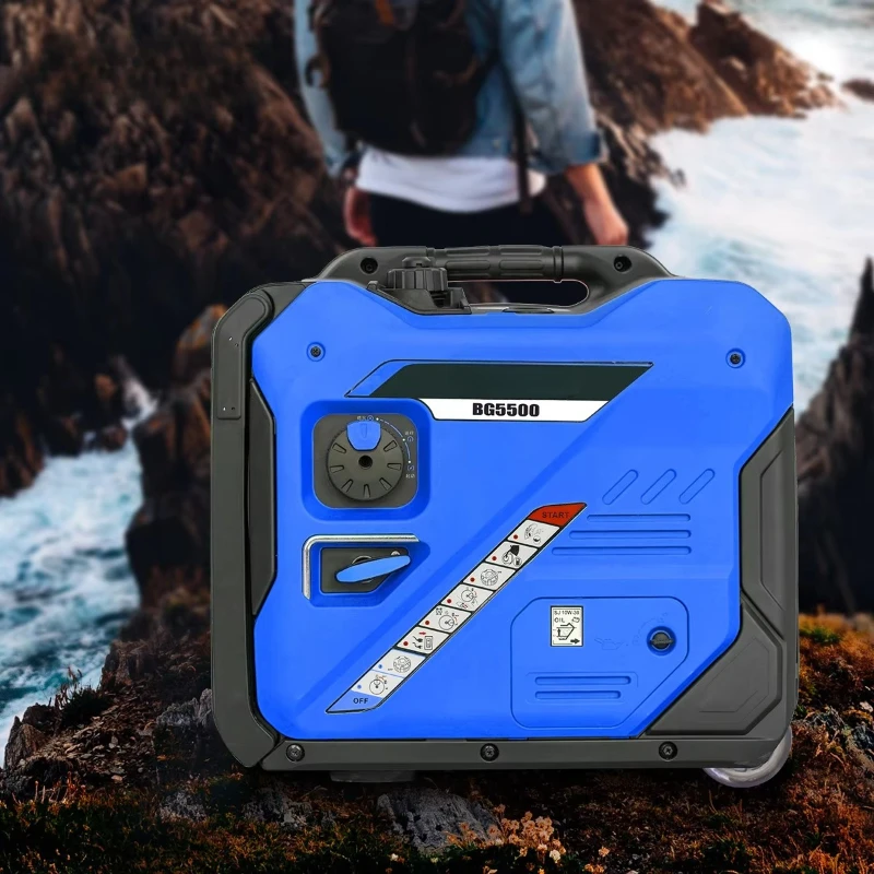 110V 220V 5KW 5.5KW Portable Power Remote Silent Inverter Generator