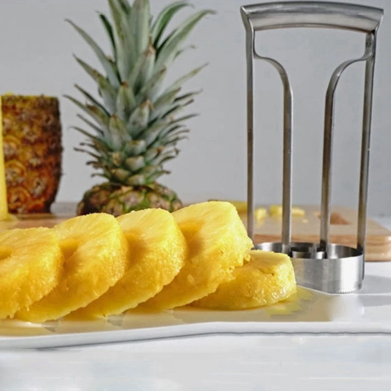Stainless Steel Pineapple Peeler Cutter Ananas Meat Extractor Cut Corer Remover Machine Kitchen Slicer Fruit Tools Retail