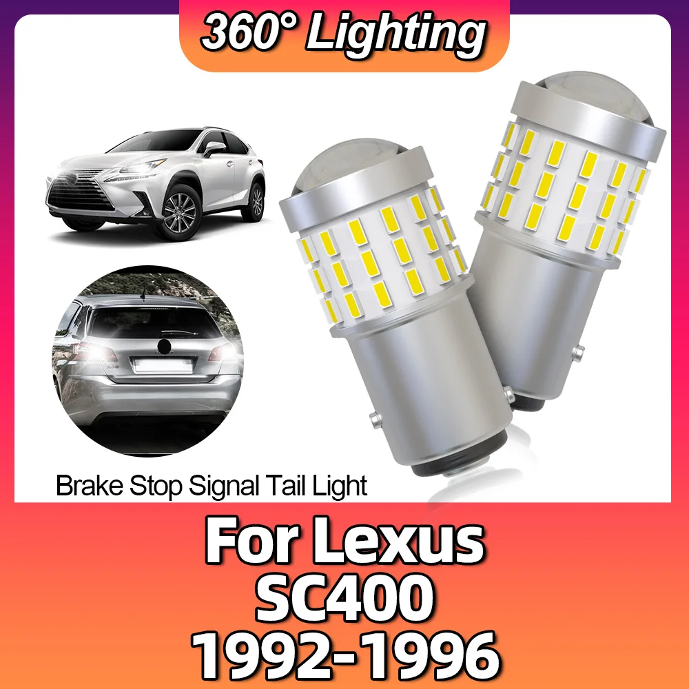 Tail Stop Parking Light 1157 BAY15D P21/5W LED Turn Signal Brake Bulbs 6000K 3014 Lamps For Lexus SC400 1992 1993 1994 1995 1996