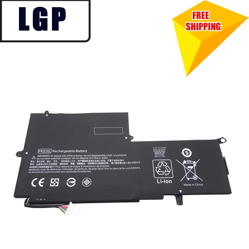 

WHOLESALE New PK03XL GENUINE Laptop Battery for HP Spectre Pro X360 13 G1 M2Q55PA M4Z17PA HSTNN-DB6S 6789116-005 11.4V 56W
