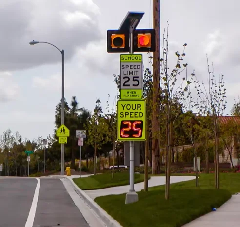 Solar powered led radar sensors controlled traffic speed sign solar powered limit signs radar detector
