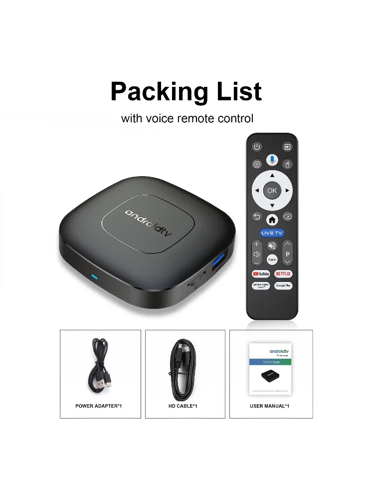 MORTAL T1 – dekoder Android TV, procesor RK3518, system Android 14, Wi-Fi 6, obsługa dwóch pasm, Bluetooth 5.4, odtwarzacz multimedialny 8K Ultra HD. — 2