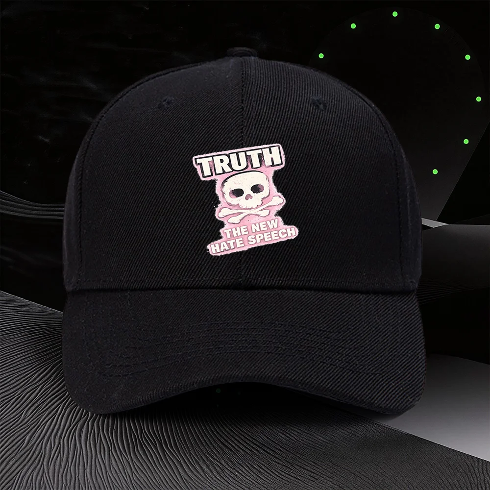Bonnet ajustable avec motif imprimé « Truth The New Hate Speech », style sportif unisexe pour l'extérieur, cadeau idéal pour les mariages, les fêtes