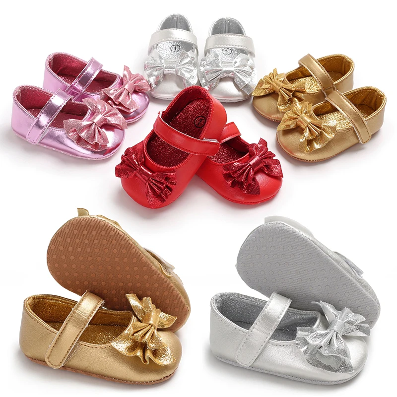 Spring/Summer and Autumn Styles 0-1 Year Old Baby Girls' Shoes With Soft Soles Fashionable Princess Shoes Baby Walking Shoes