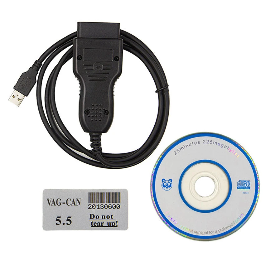 Good VAG K + CAN Commander 5.5+Pin Reader 3.9Beta with FT232RL PIC18F258 Chip VAG 5.5 for Audi Car OBD OBD2 Diagnostic Cable