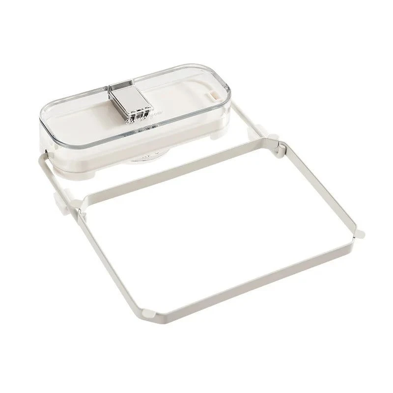 Rack de filtro de plástico dobrável para cozinha Escorredor de frutas Vagetable Filtro de cesta Ventosa Rack para armazenamento Saco de malha